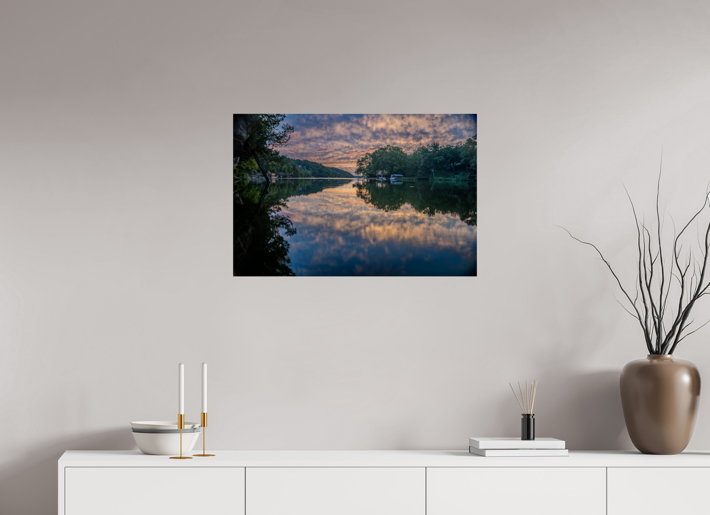 30 x 20″, Print Paper Morning Mirrors