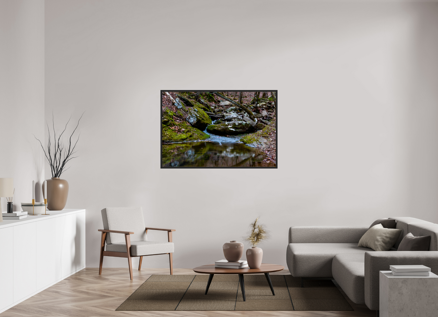 54 x 36″, Gallery Frame Where the Creek Rests