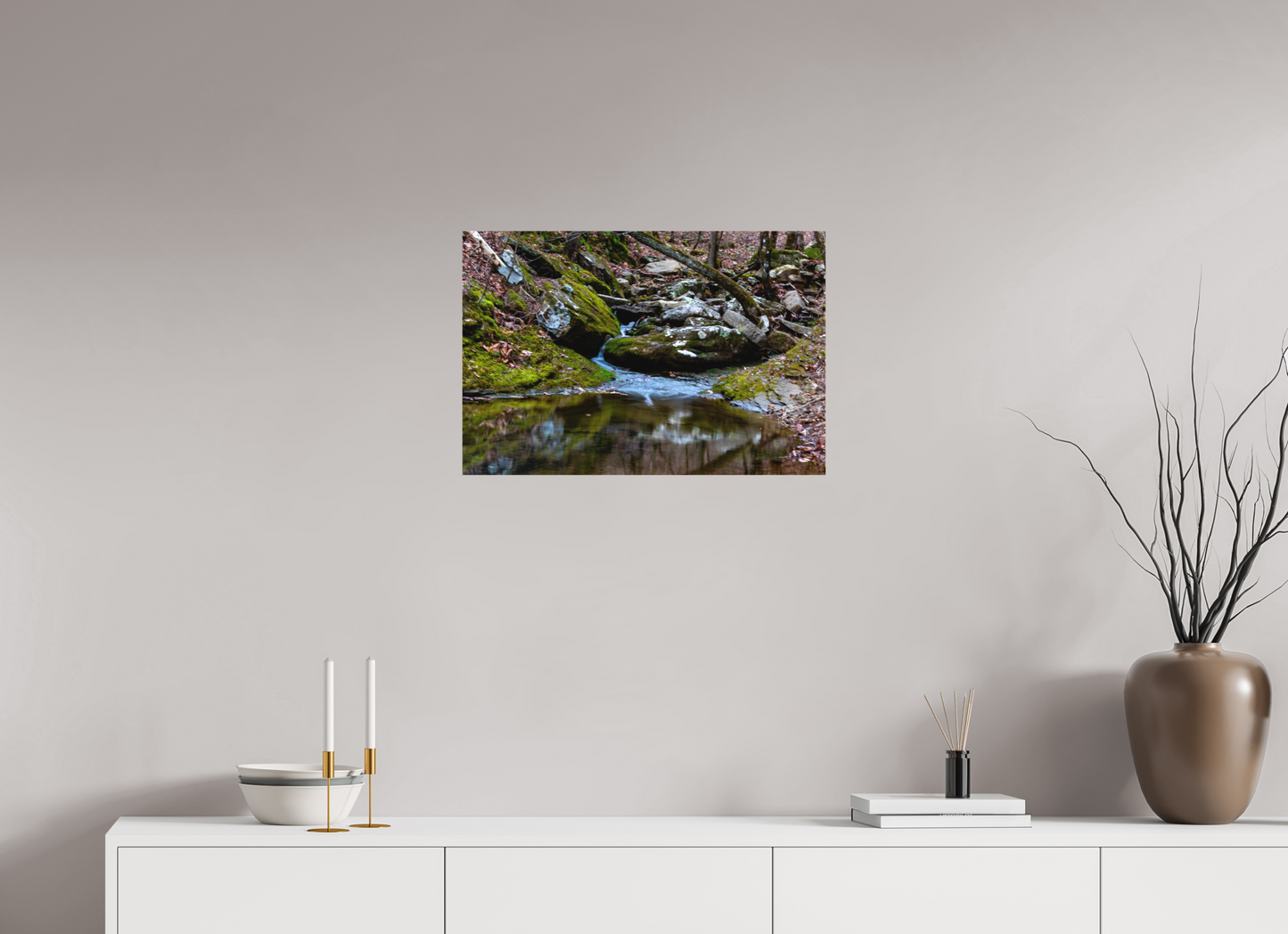 24 x 16″, Canvas Print Where the Creek Rests