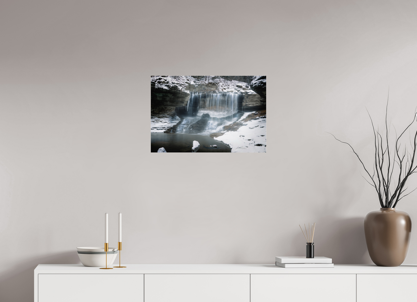 24 x 16″, Photo Print Under Acrylic Glass Frozen Stillness