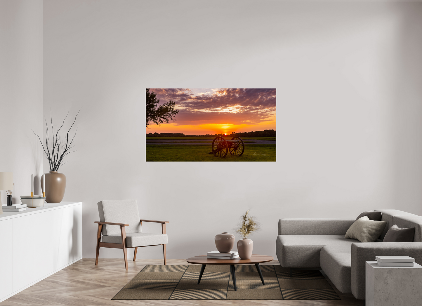 64 x 36″, Print Paper Echoes in the Last Light