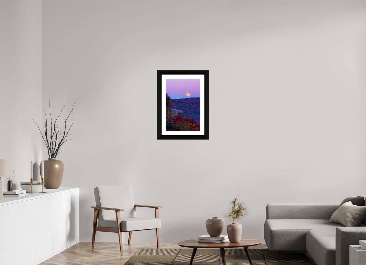16 x 24″, Framed with mat hahnemuhle pearl Evening on The Edge