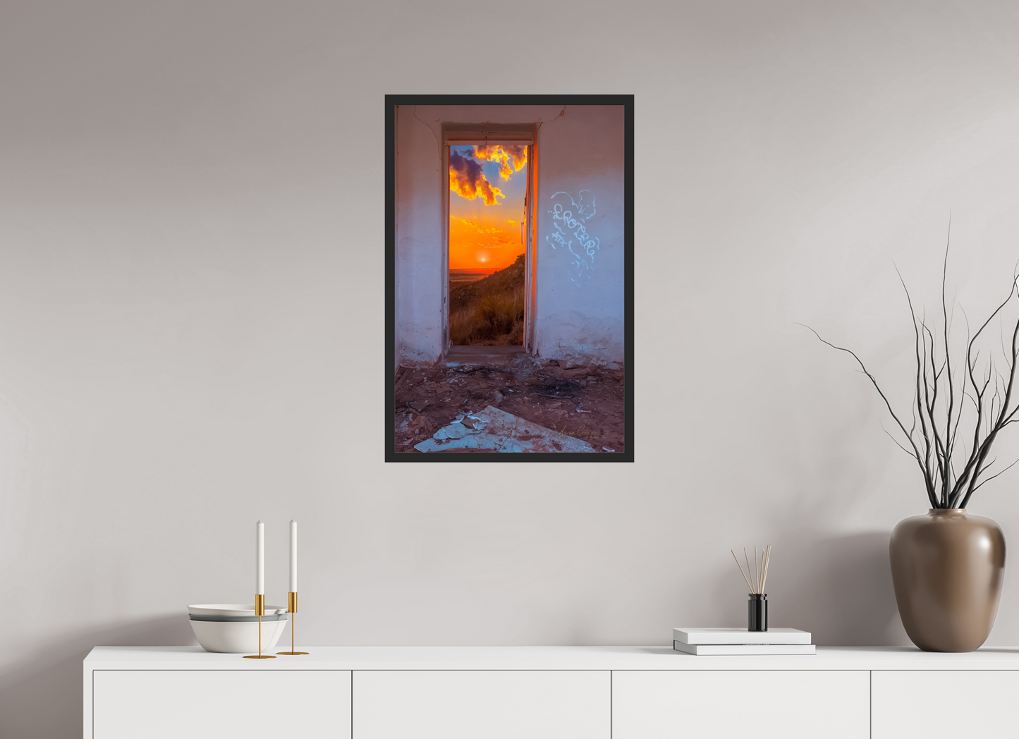20 x 30″, Gallery Frame Everything Is Better Outside