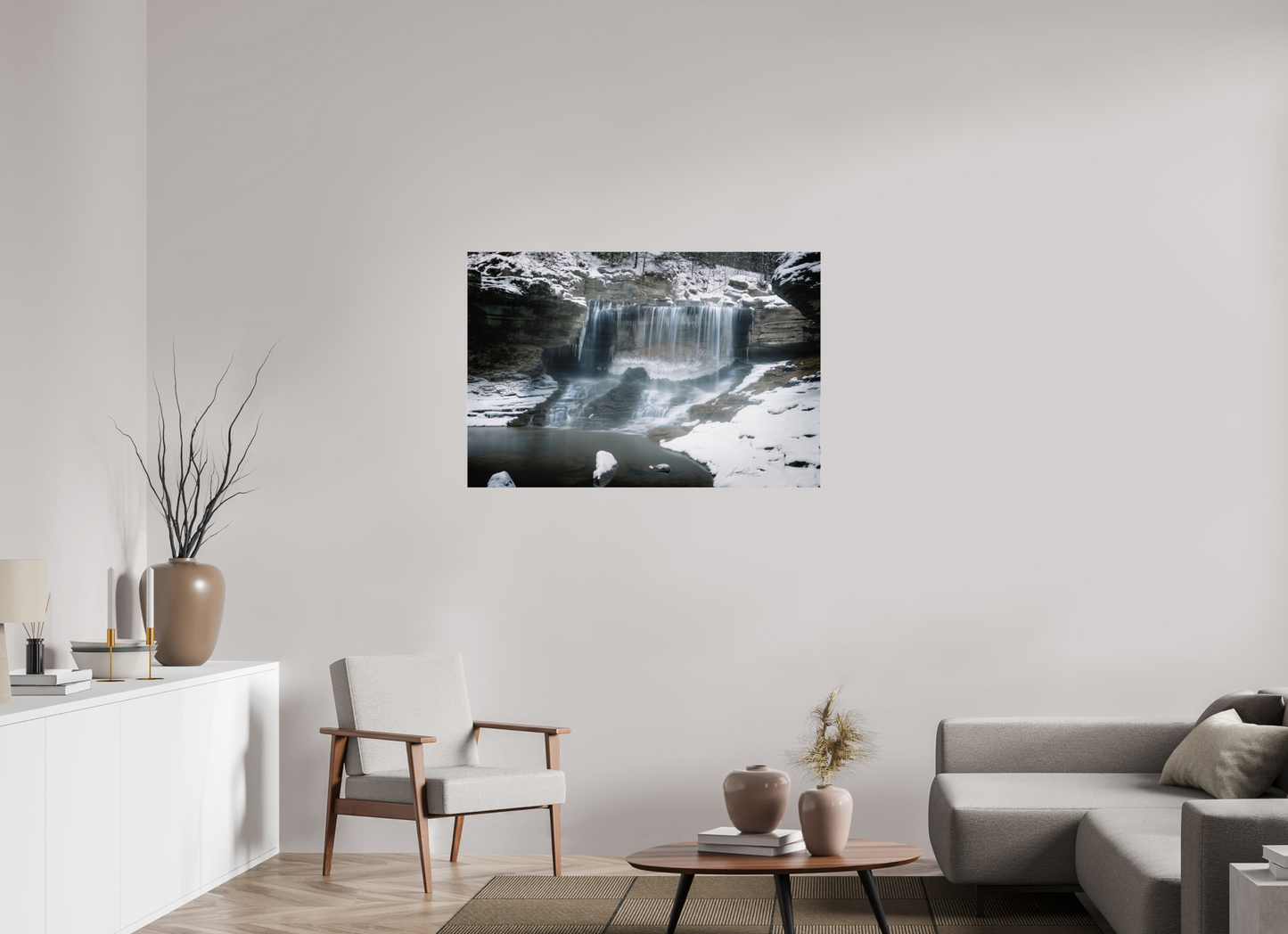 45 x 30″, Photo Print Under Acrylic Glass Frozen Stillness