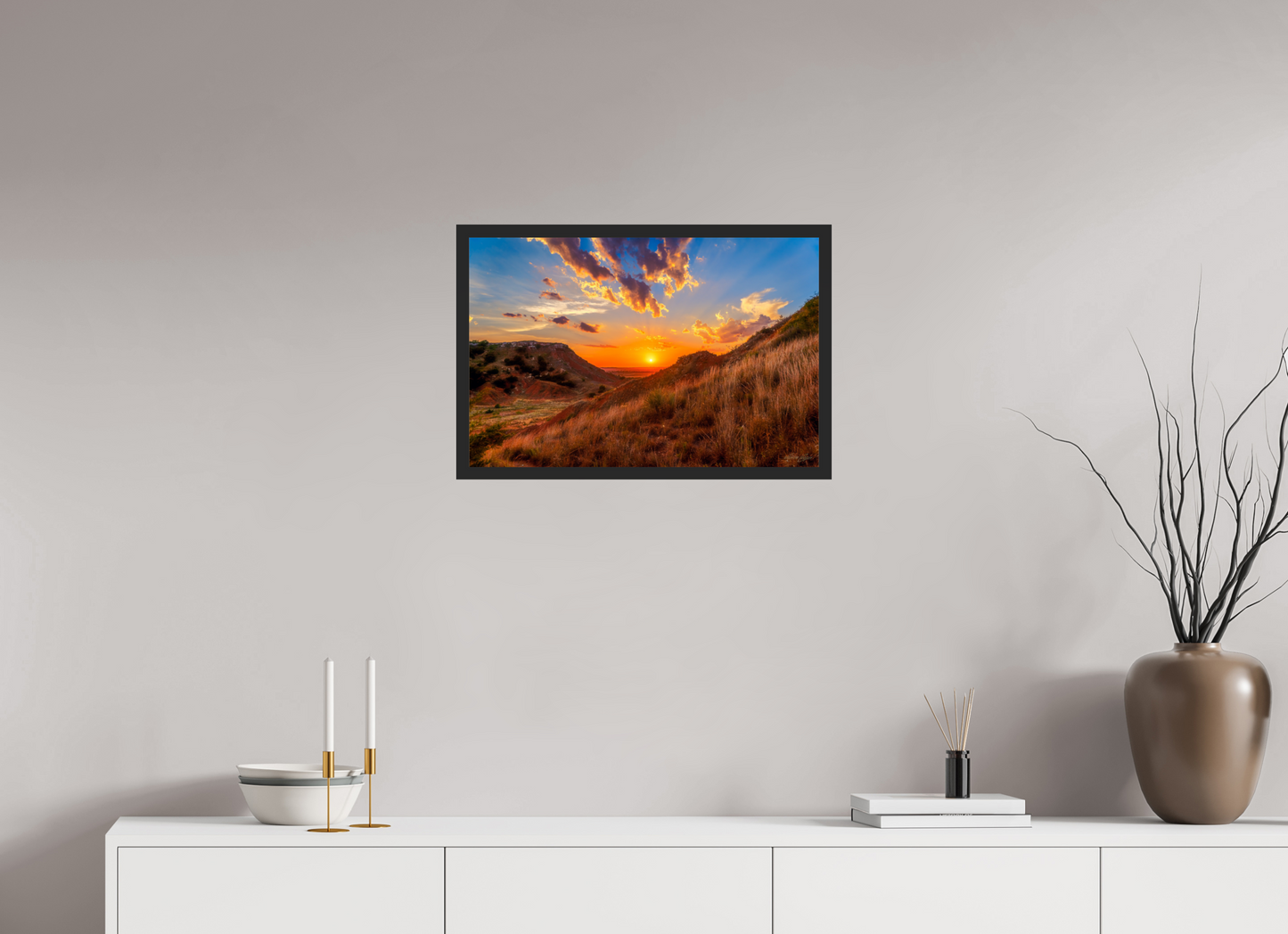 24 x 16″, Gallery Frame Embers of the Horizon