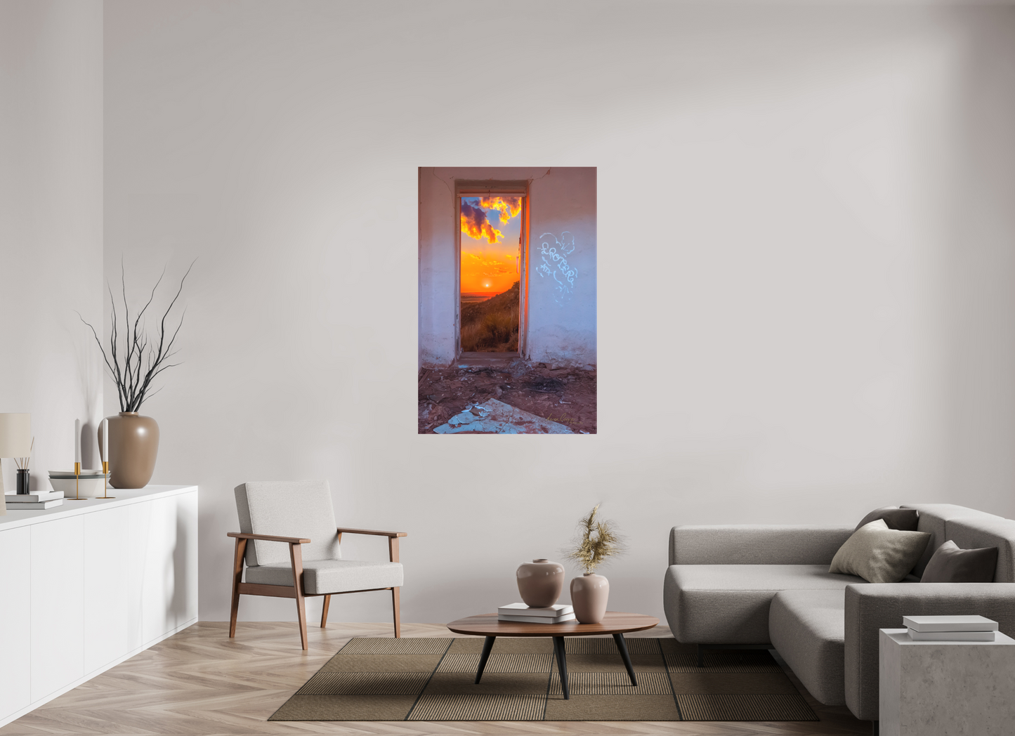 36 x 54″, Canvas Print Everything Is Better Outside