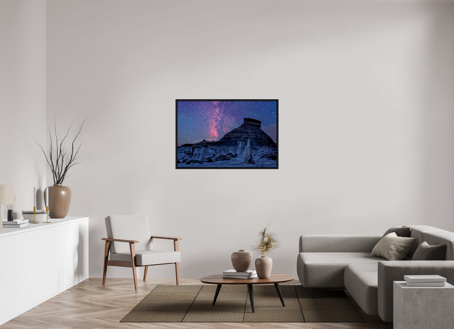 45 x 30″, Floater Frame Cathedrals of the Night