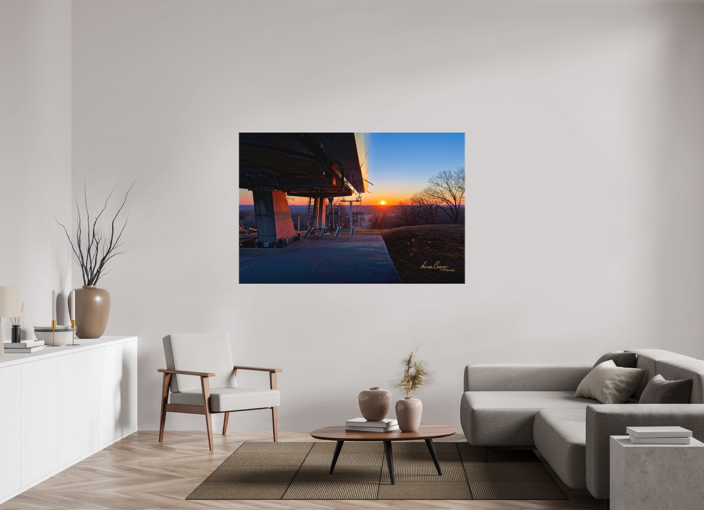 66 x 44″, Canvas Print The Lifted Morning Sun