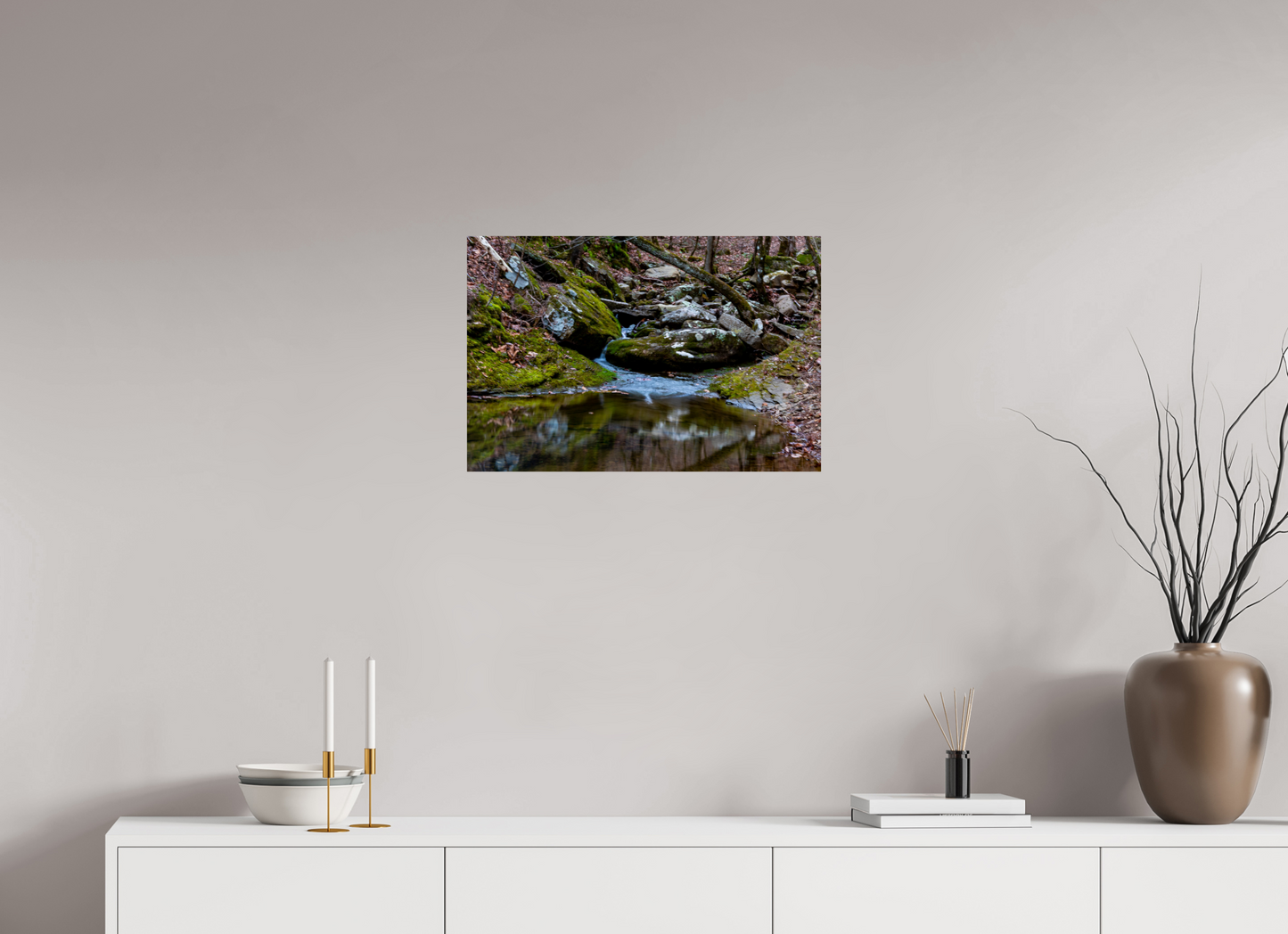 24 x 16″, Print Paper Where the Creek Rests