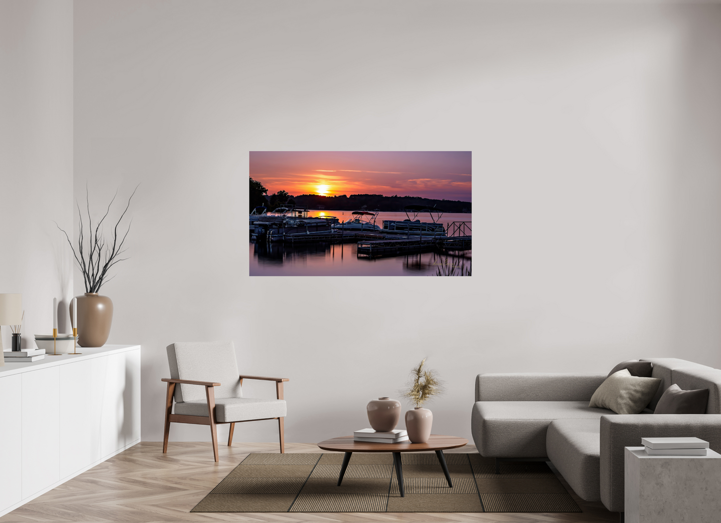 64 x 36″, Print Paper Anchored in the Last Light