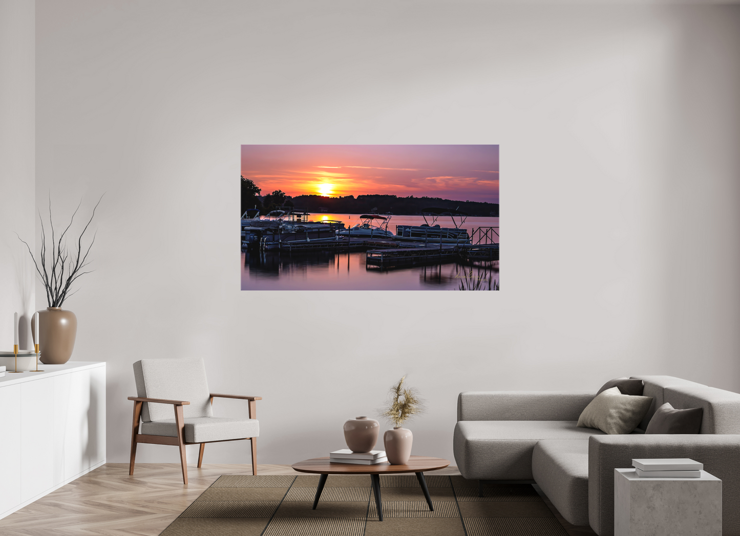 70 x 39.4″, Canvas Print Anchored in the Last Light
