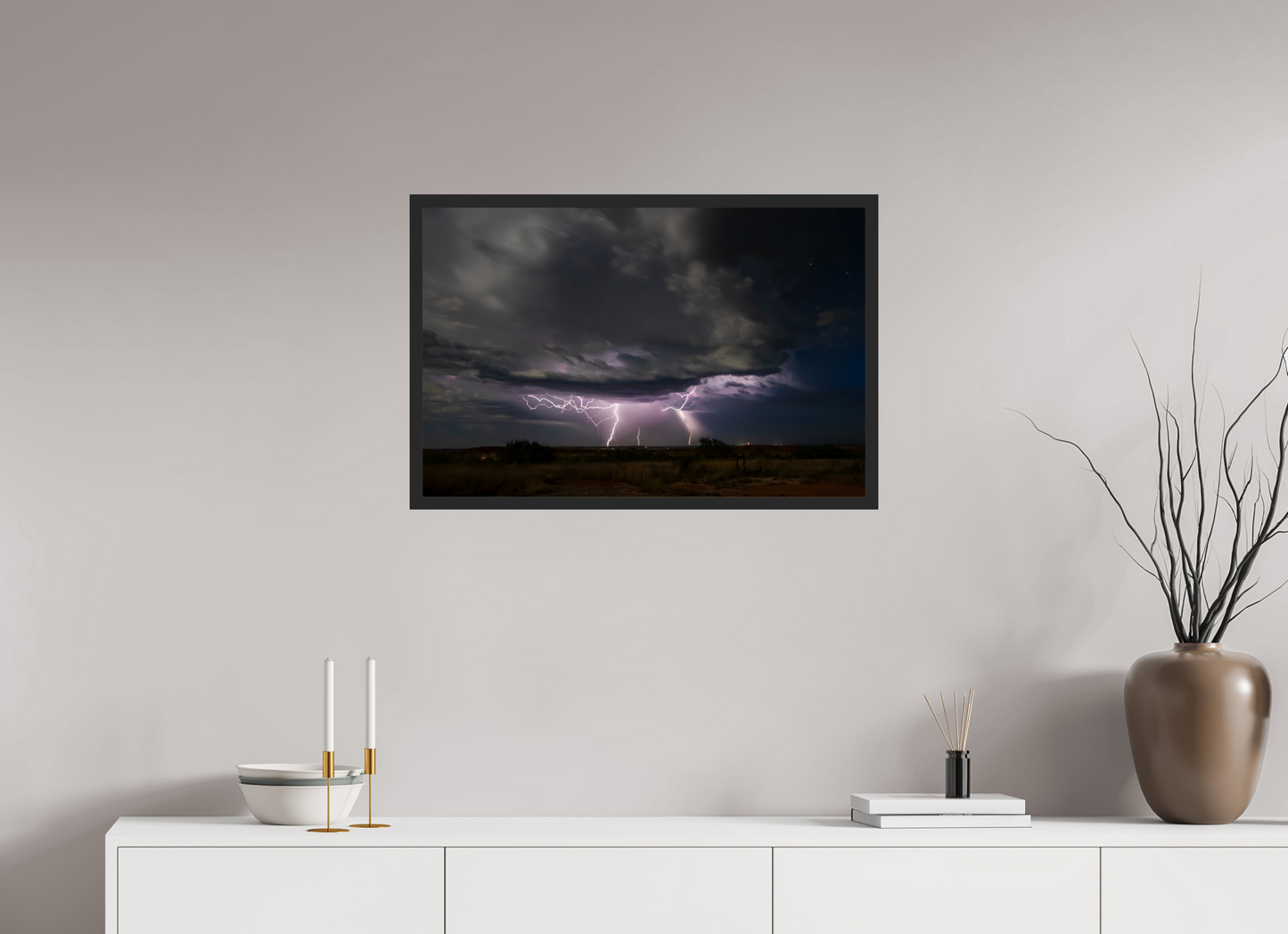 30.2 x 20″, Gallery Frame Quiet Before the Strike