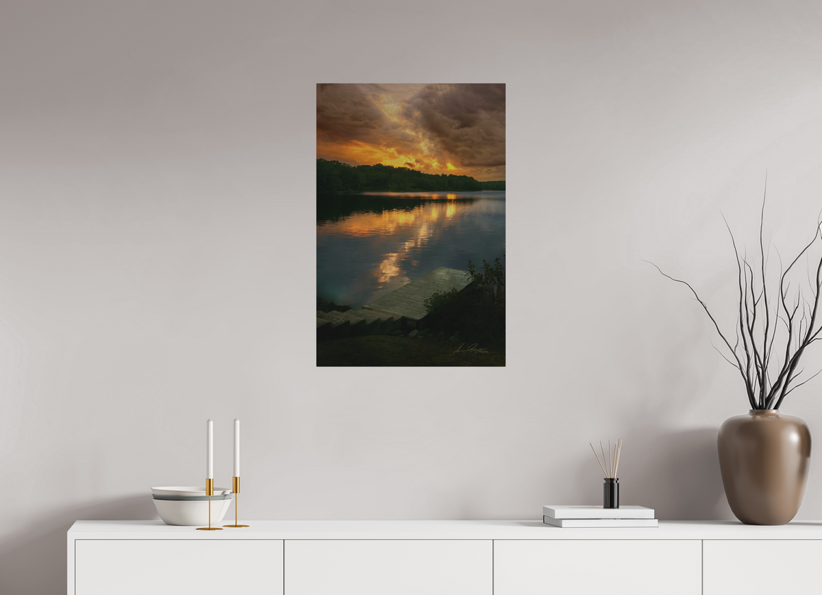 20 x 30″, Metal Prints Refelected Fire