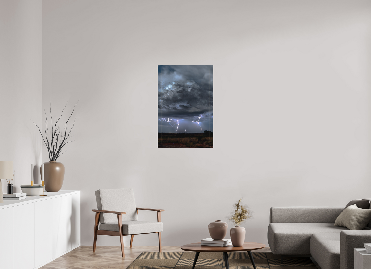 24 x 36″, Canvas Print Fractured Storm