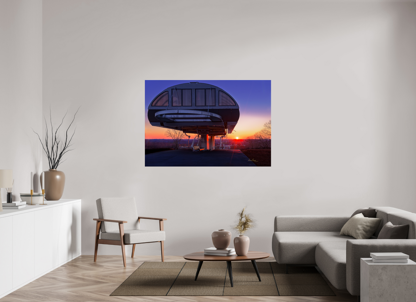 62.8 x 43″, Photo Print Under Acrylic Glass End of the Ride