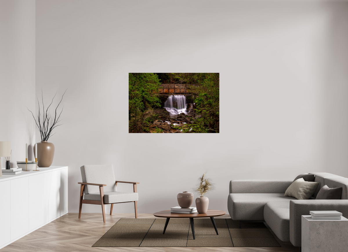 54 x 36″, Print Paper Pinon Falls • Bella Vista, Arkansas