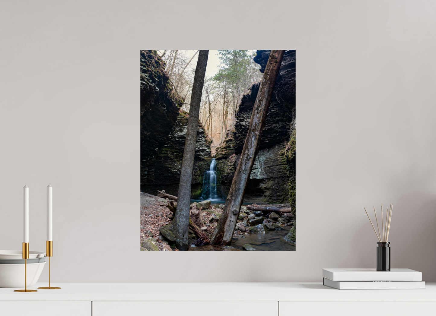 16 x 20.7″, Print Paper Between the Tress