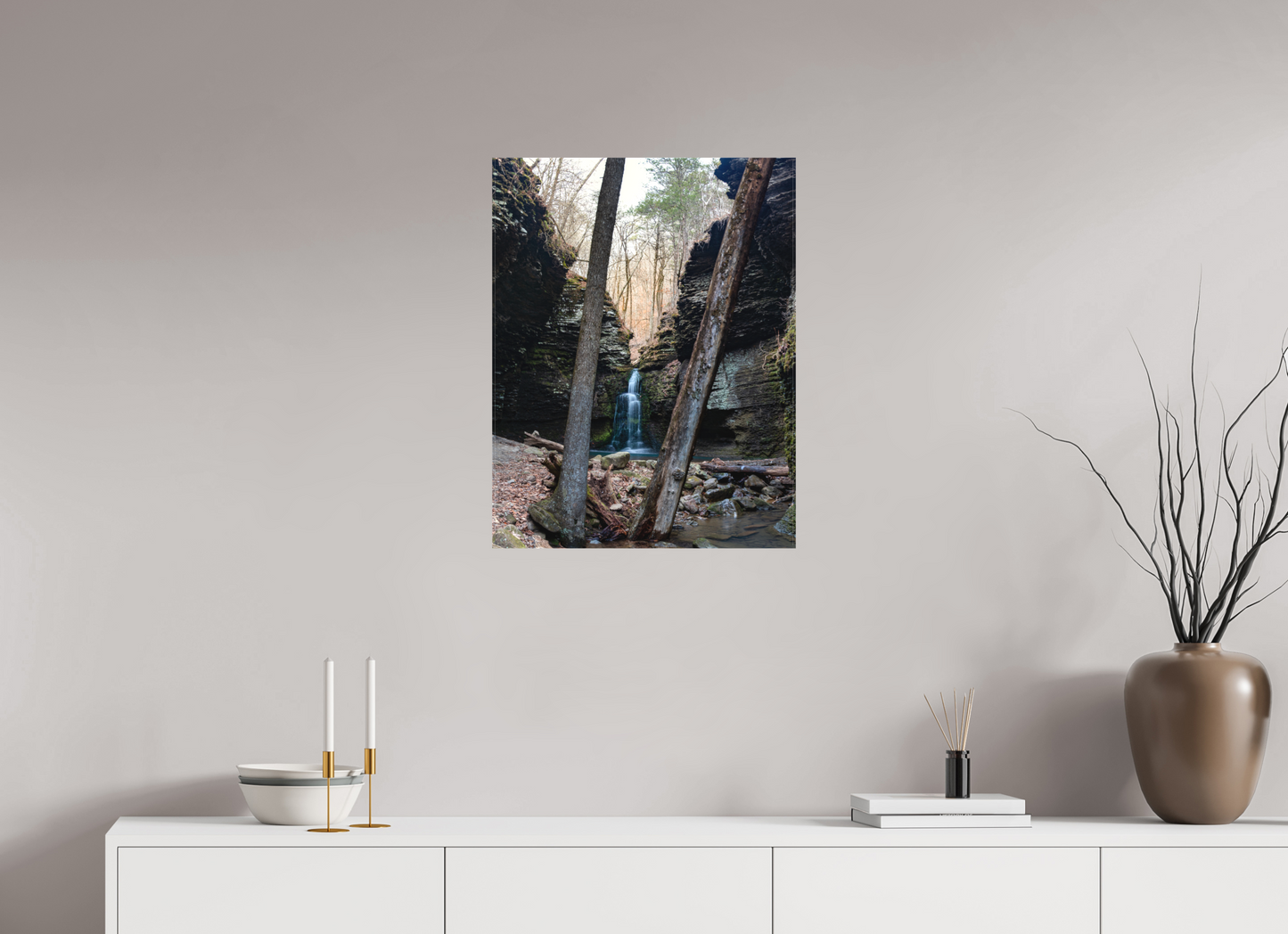20 x 25.9″, Canvas Print Between the Tress