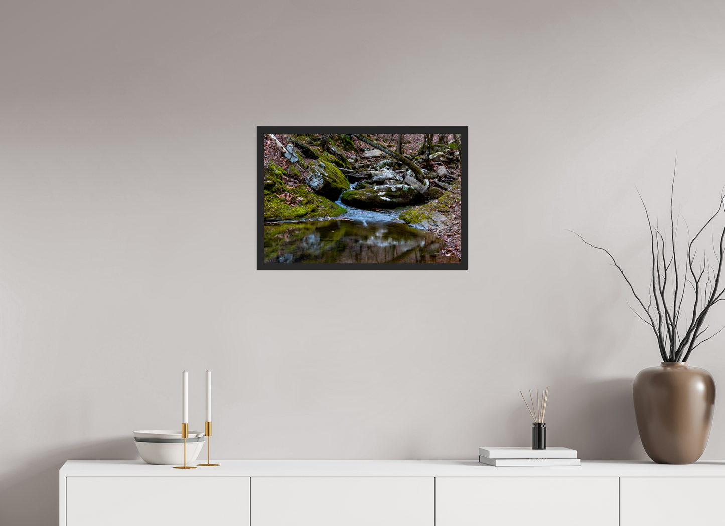 24 x 16″, Gallery Frame Where the Creek Rests