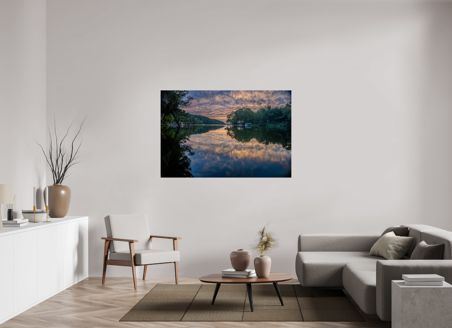 60 x 40″, Print Paper Morning Mirrors