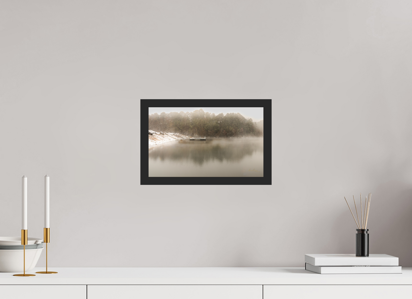 12.8 x 8″, Gallery Frame Quiet Landing