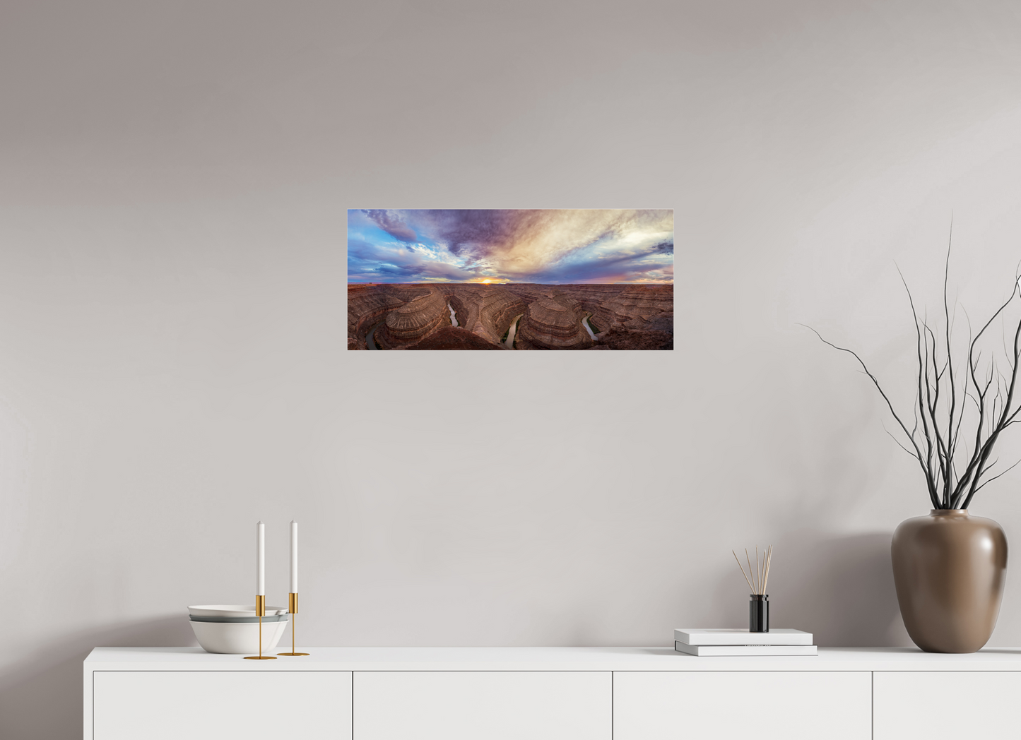 27.7 x 12″, Photo Print Under Acrylic Glass Carved by Time