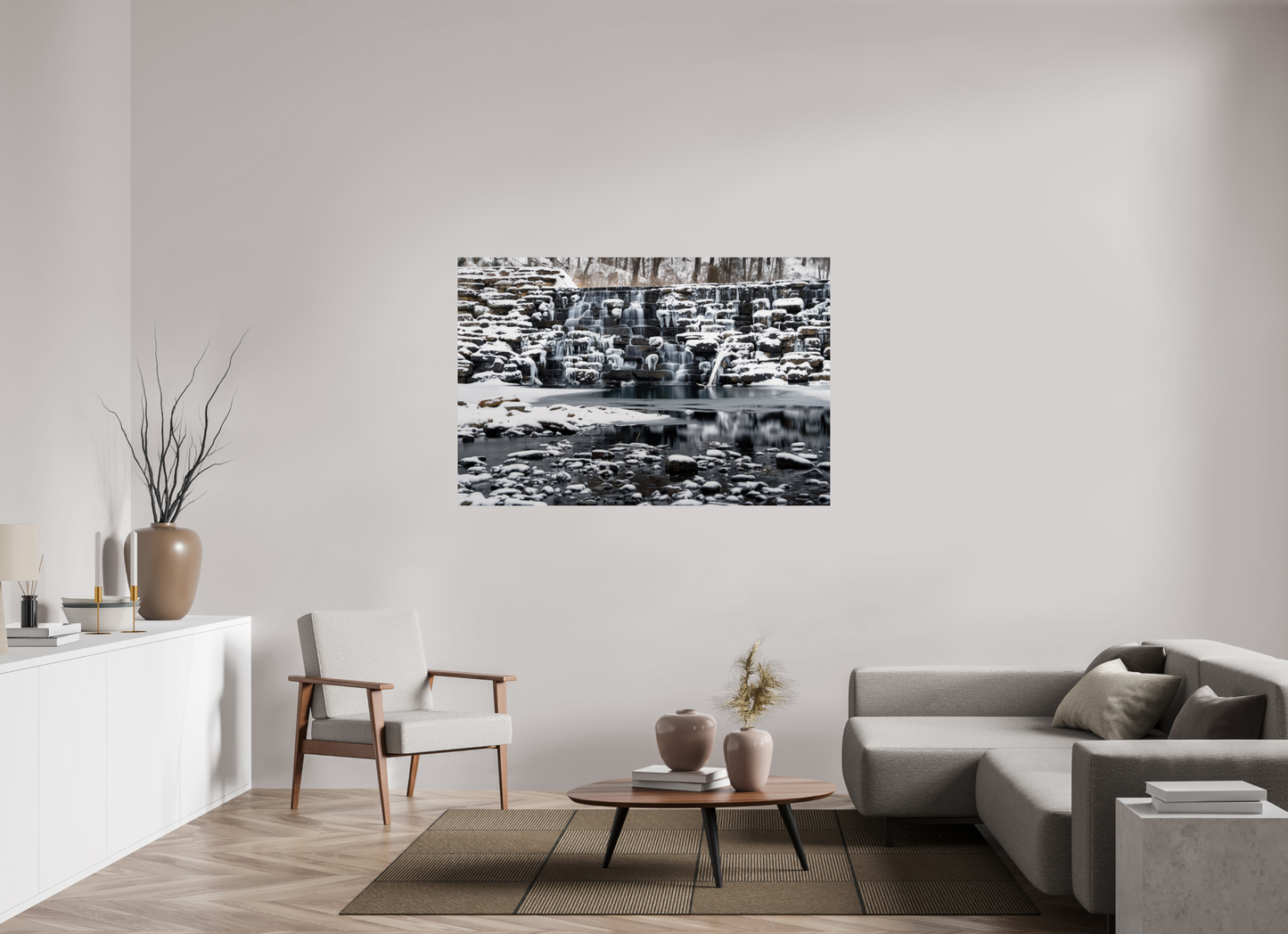 60 x 40″, Print Paper Frozen Stillness