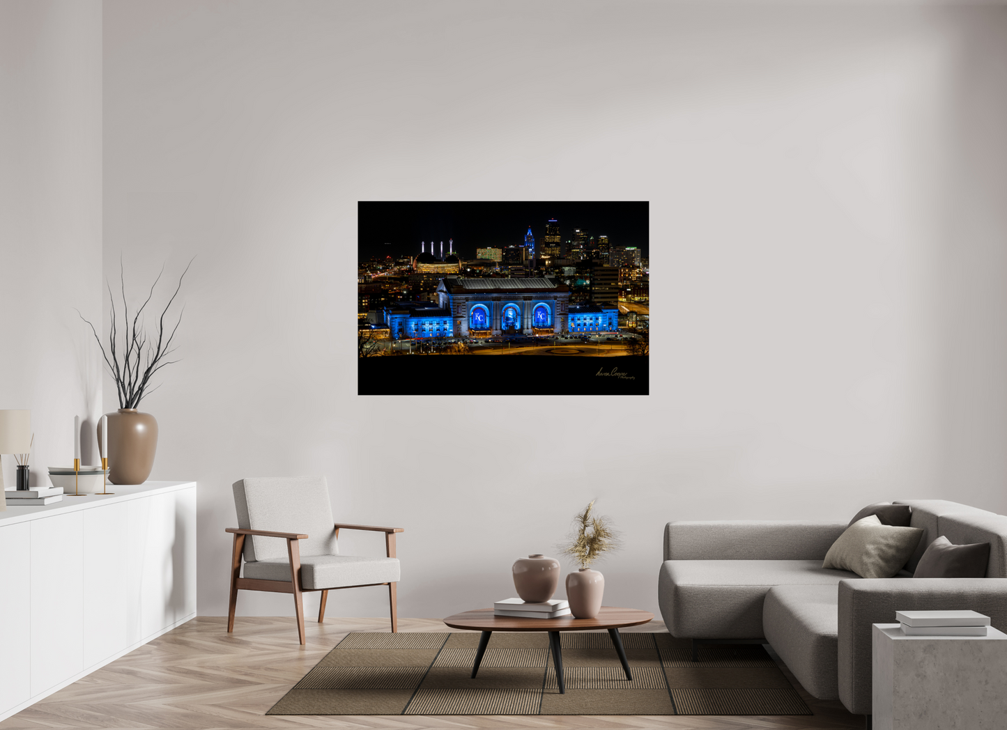 60 x 40″, Print Paper Kansas City Union Station