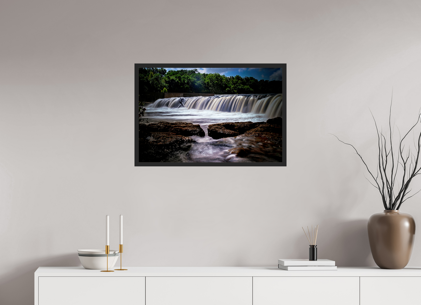 30 x 20″, Gallery Frame Grand Falls in Shadow