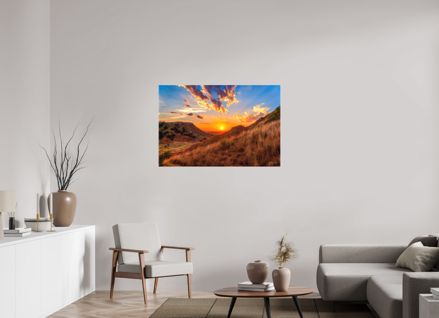 45 x 30″, Canvas Print Embers of the Horizon