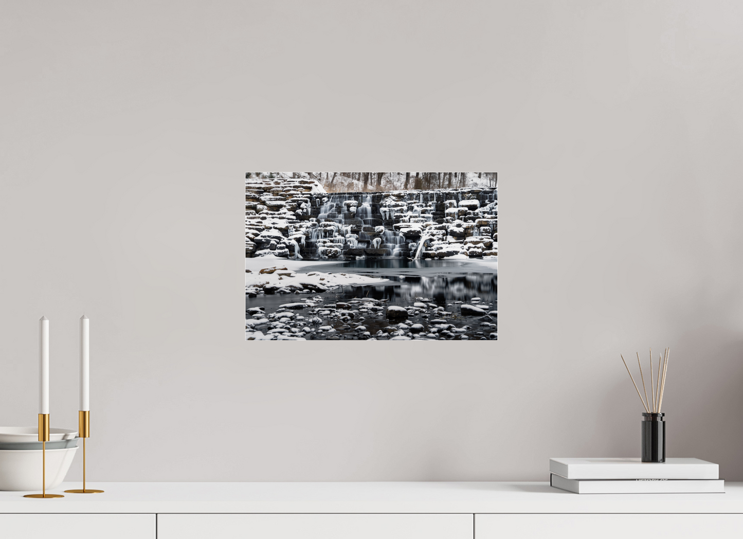 15 x 10″, Photo Print Under Acrylic Glass Frozen Stillness