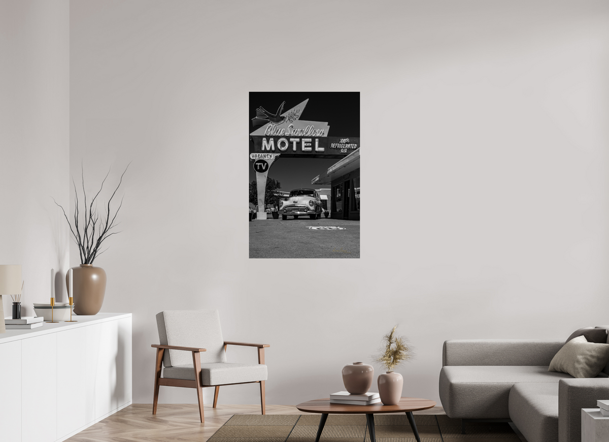 30 x 45″, Print Paper Where the Mother Road Sleeps