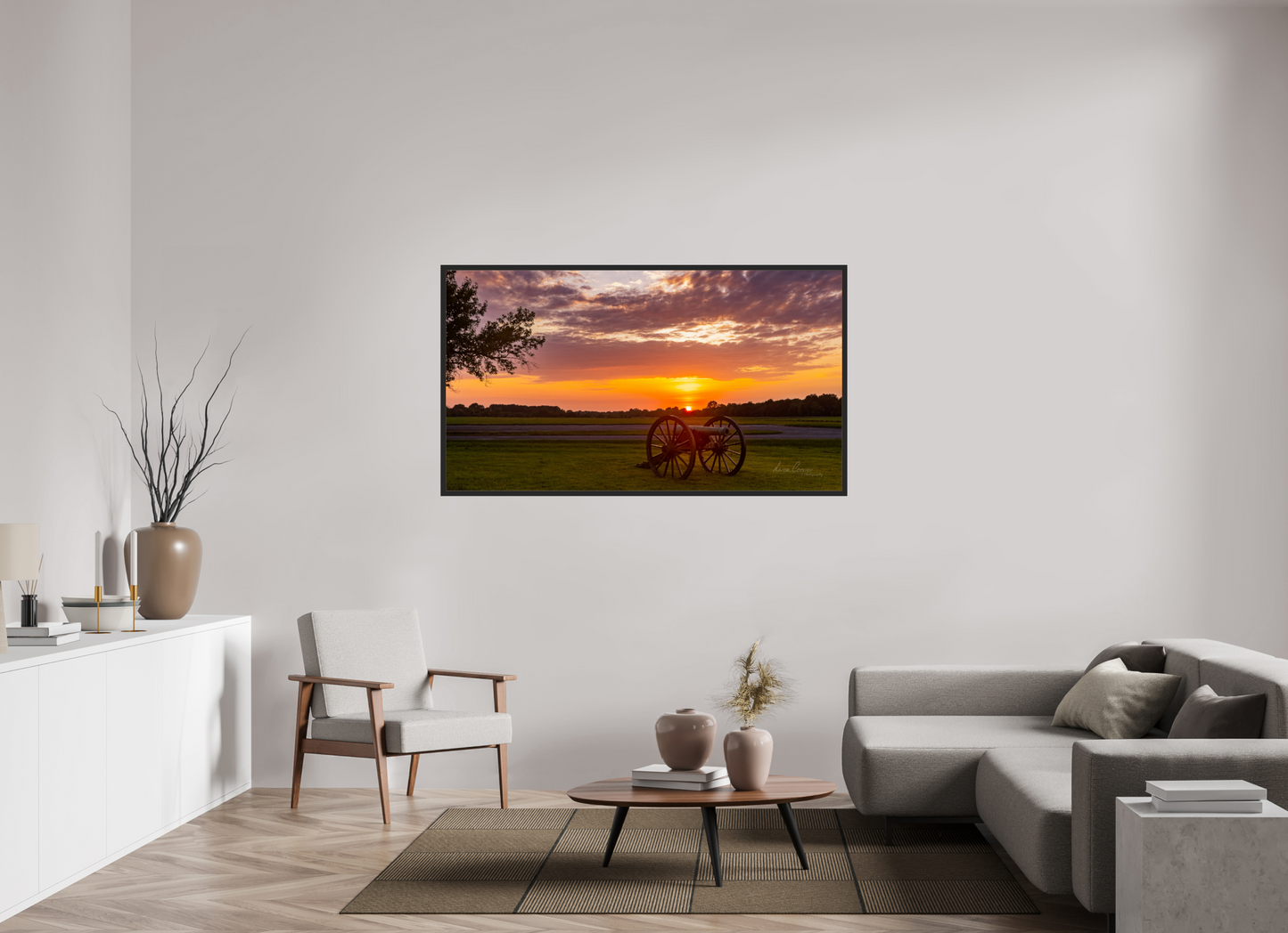 64 x 36″, Gallery Frame Echoes in the Last Light