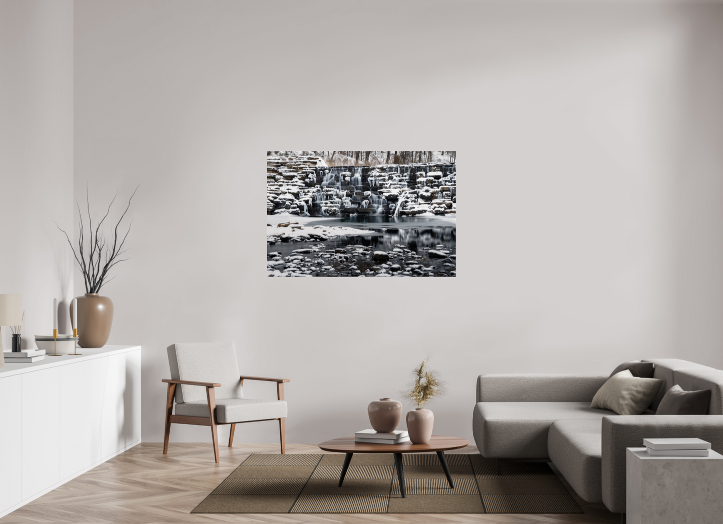 54 x 36″, Photo Print Under Acrylic Glass Frozen Stillness