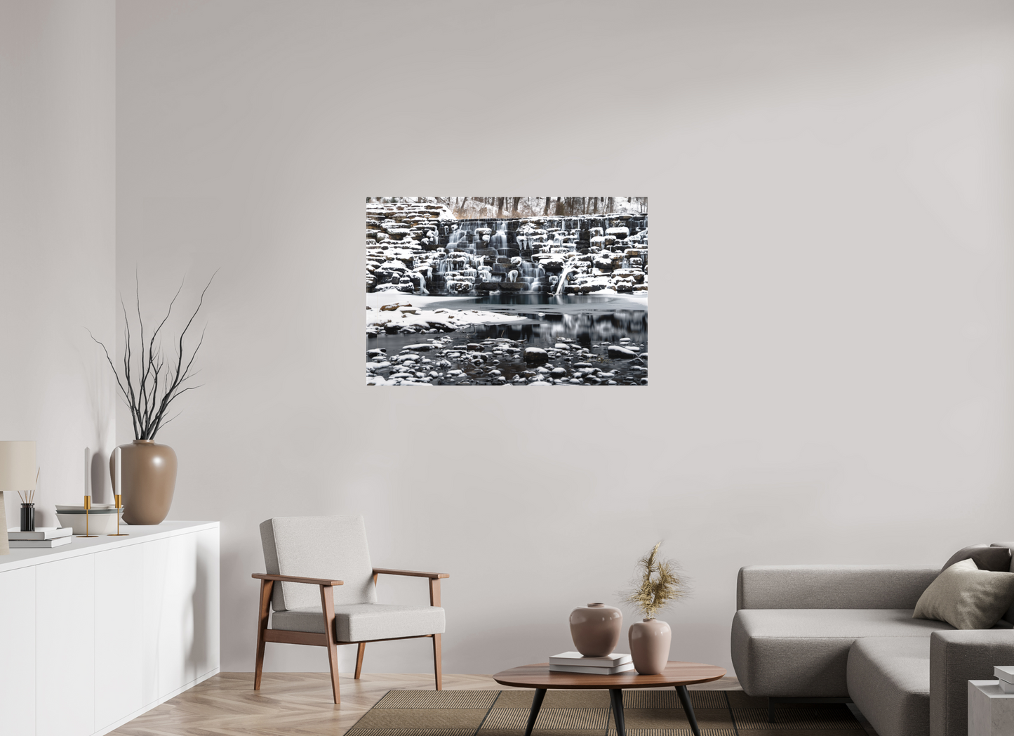 45 x 30″, Canvas Print Frozen Stillness