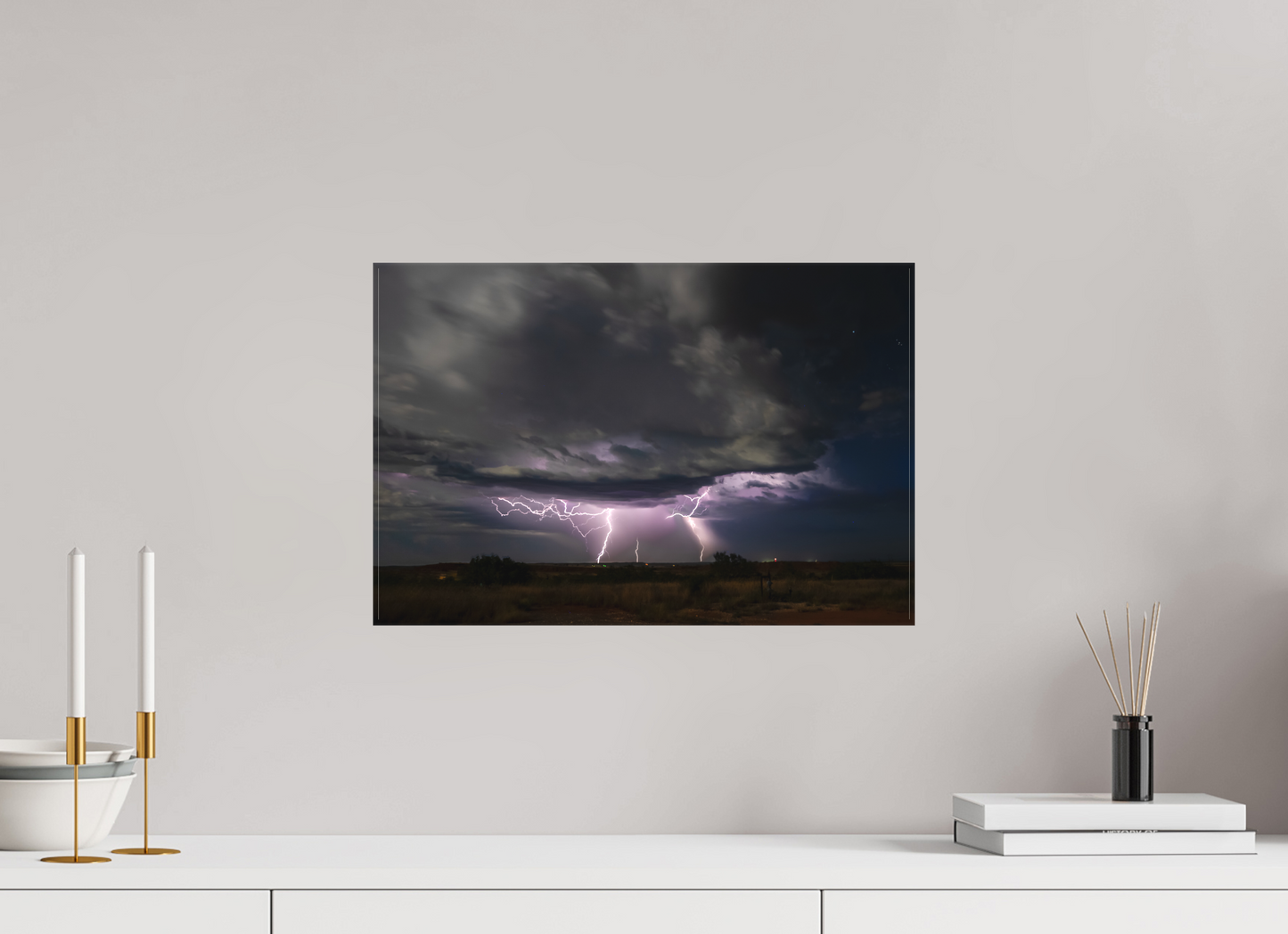 18.1 x 12″, Canvas Print Quiet Before the Strike
