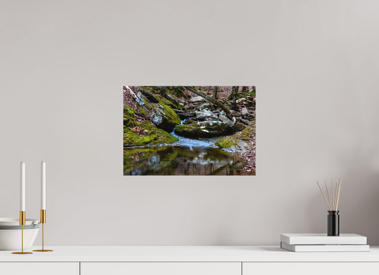 15 x 10″, Canvas Print Where the Creek Rests