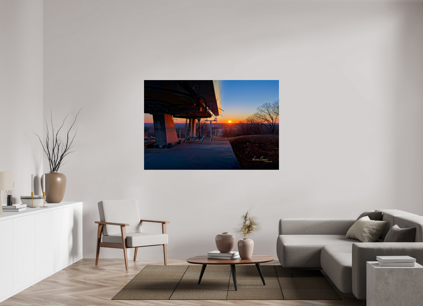 66 x 44″, Photo Print Under Acrylic Glass The Lifted Morning Sun