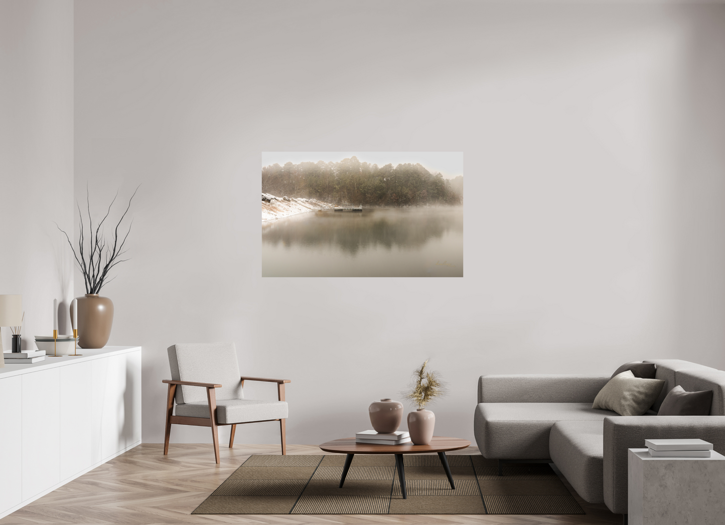 57.6 x 36″, Print Paper Quiet Landing