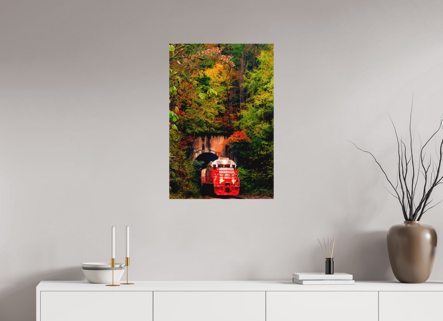 20 x 30″, Canvas Print Emerging from autumn