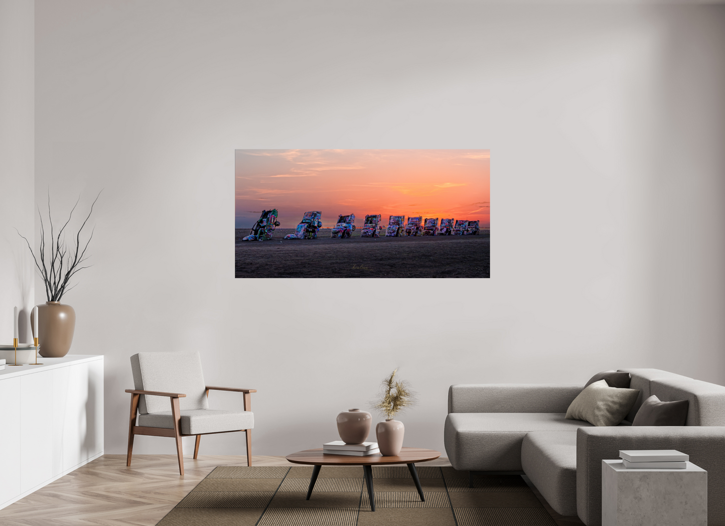 71.2 x 36″, Print Paper Before the Highway Woke