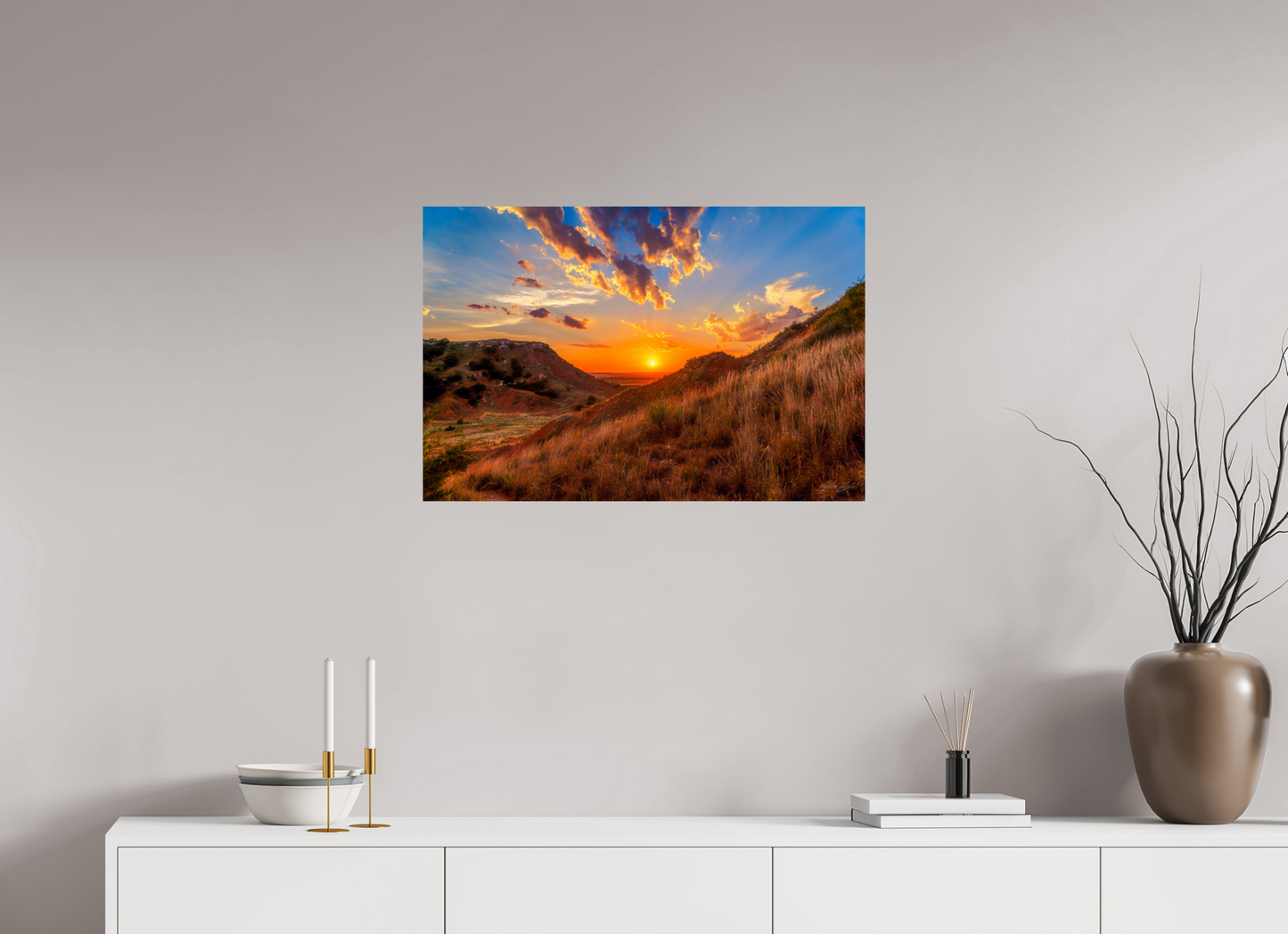 30 x 20″, Print Paper Embers of the Horizon
