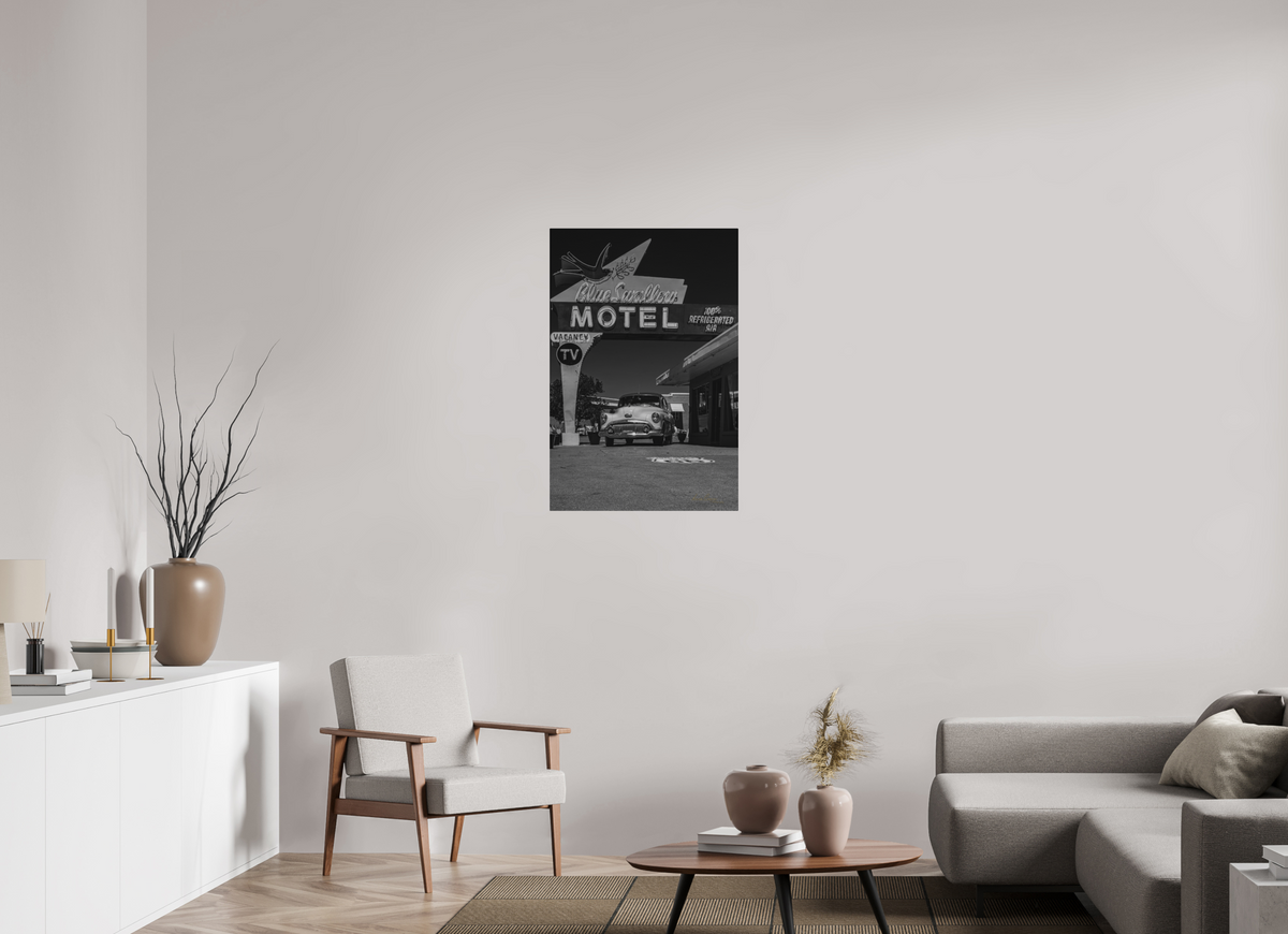24 x 36″, Metal Prints Where the Mother Road Sleeps