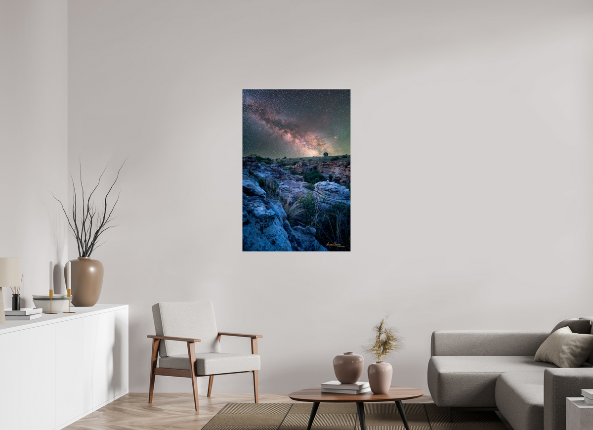 30 x 45″, Print Paper Between Stone and Stars