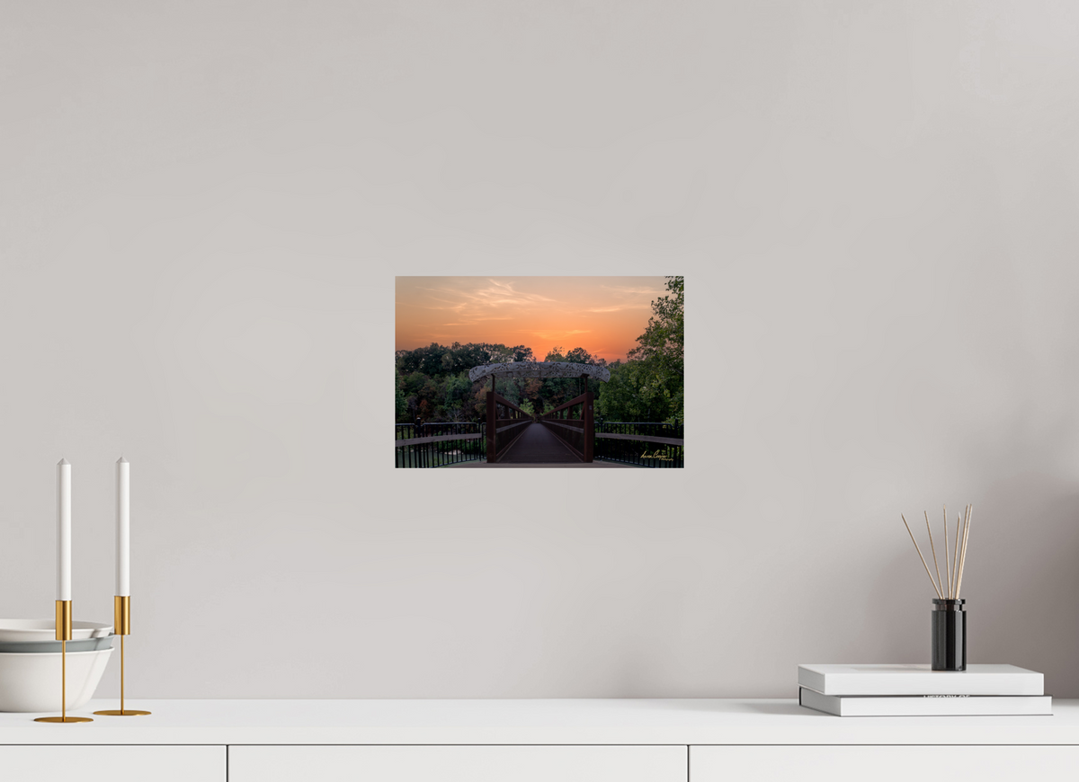 12 x 8″, Print Paper One More Crossing | Little Sugar Bridge, Bella Vista, Arkansas