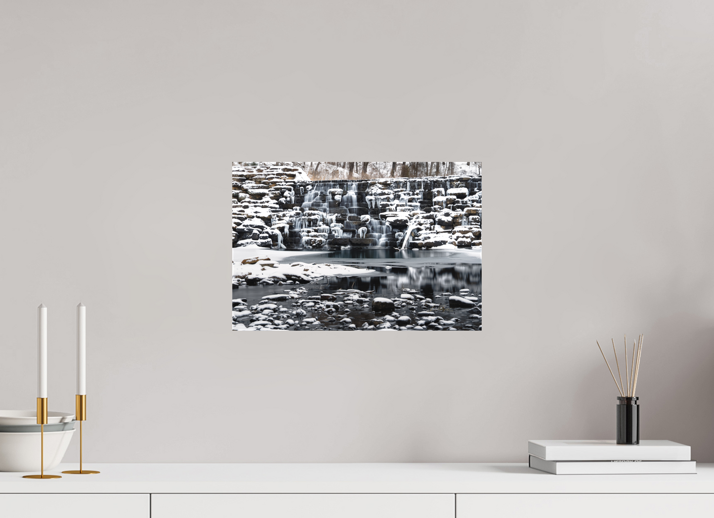 15 x 10″, Canvas Print Frozen Stillness