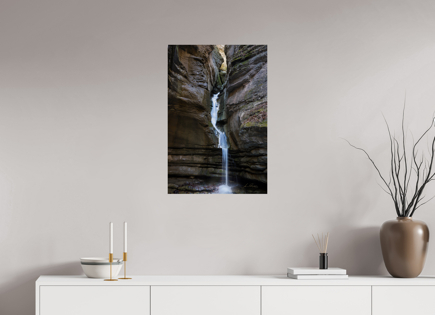 20 x 30″, Print Paper Thunder Canyon Falls