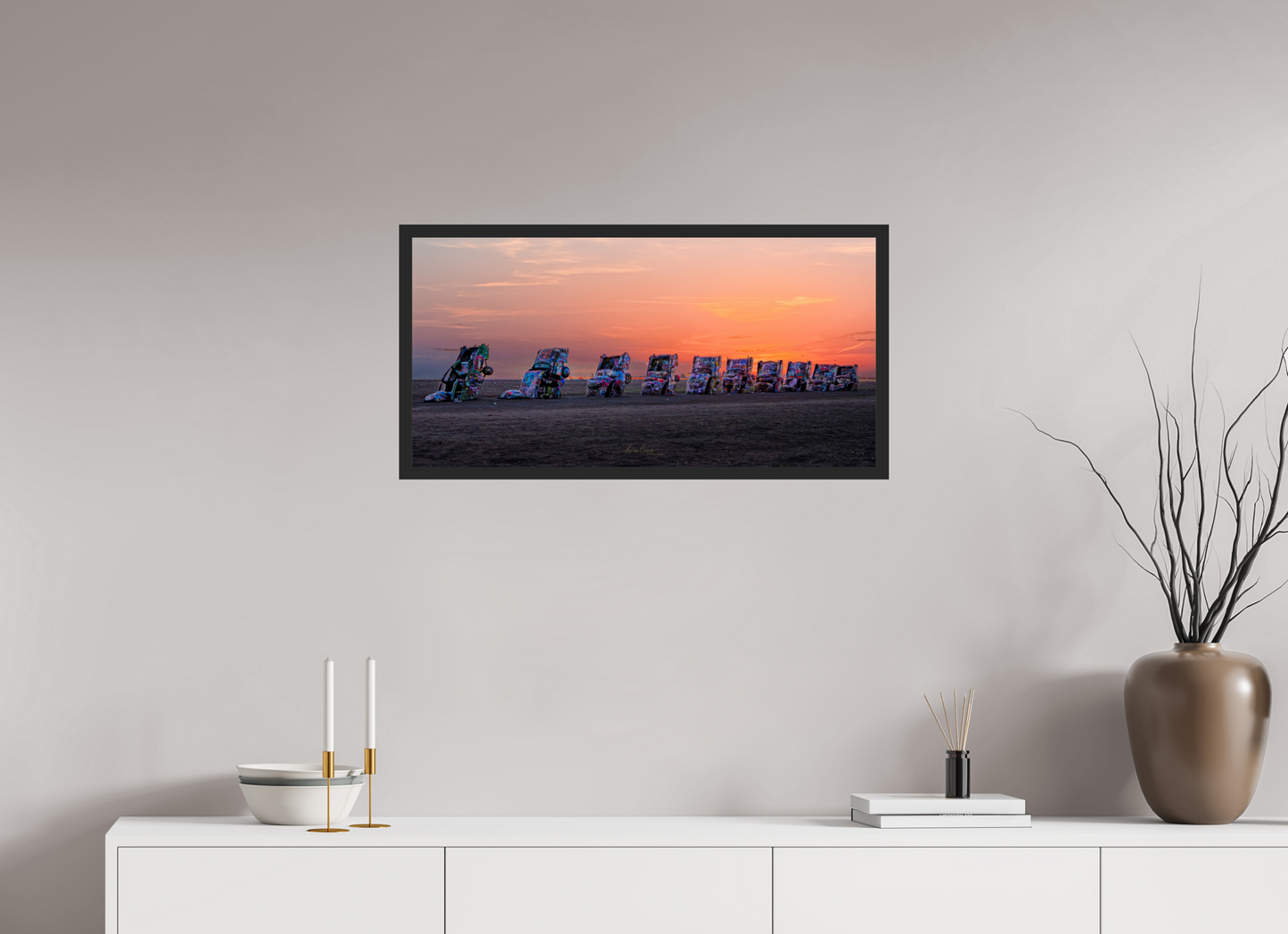 31.7 x 16″, Gallery Frame Before the Highway Woke