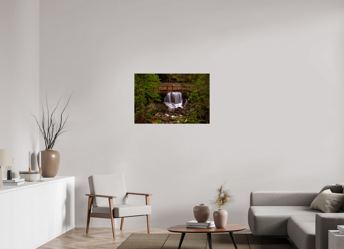 36 x 24″, Print Paper Pinon Falls • Bella Vista, Arkansas
