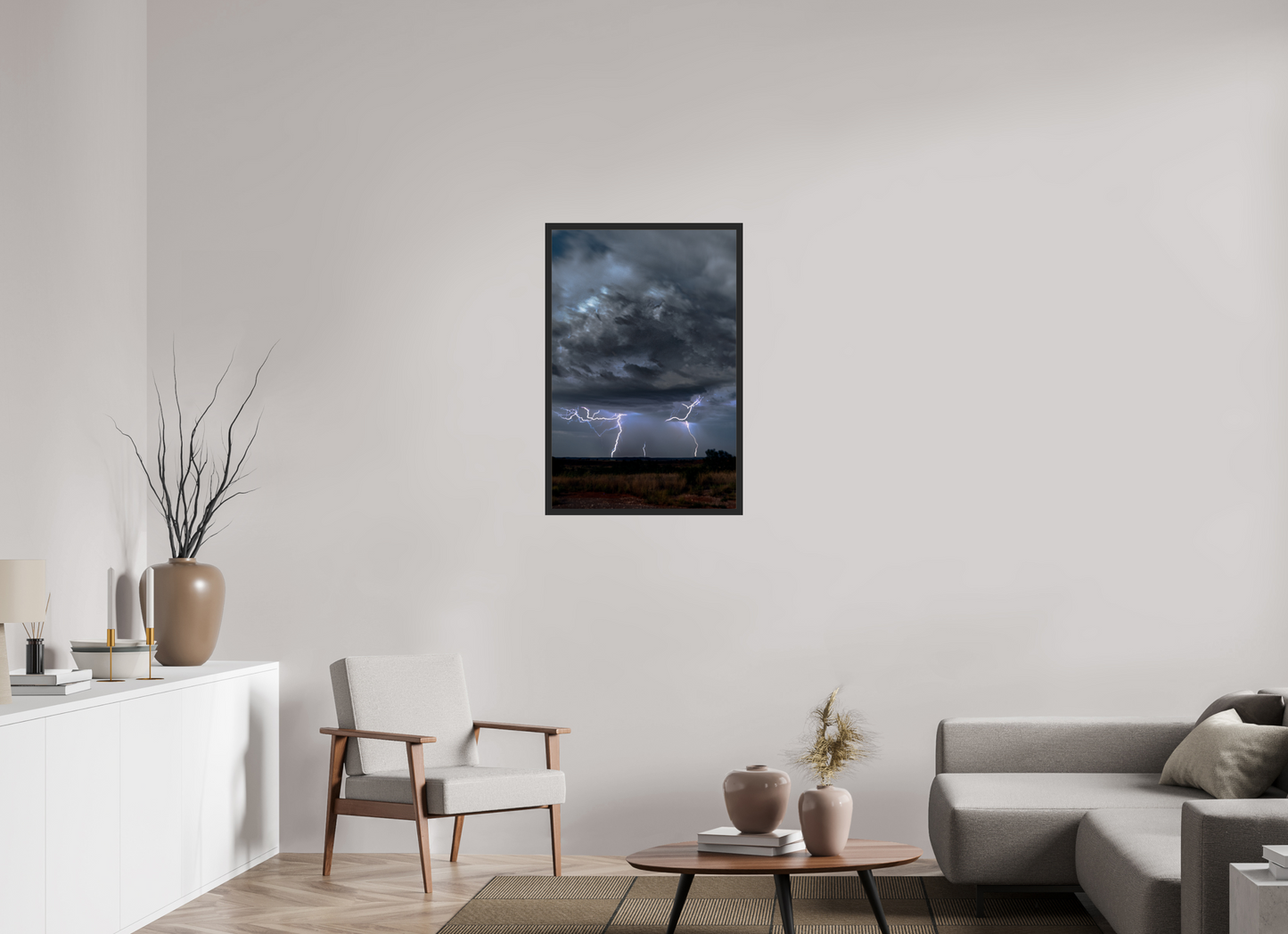 24 x 36″, Gallery Frame Fractured Storm